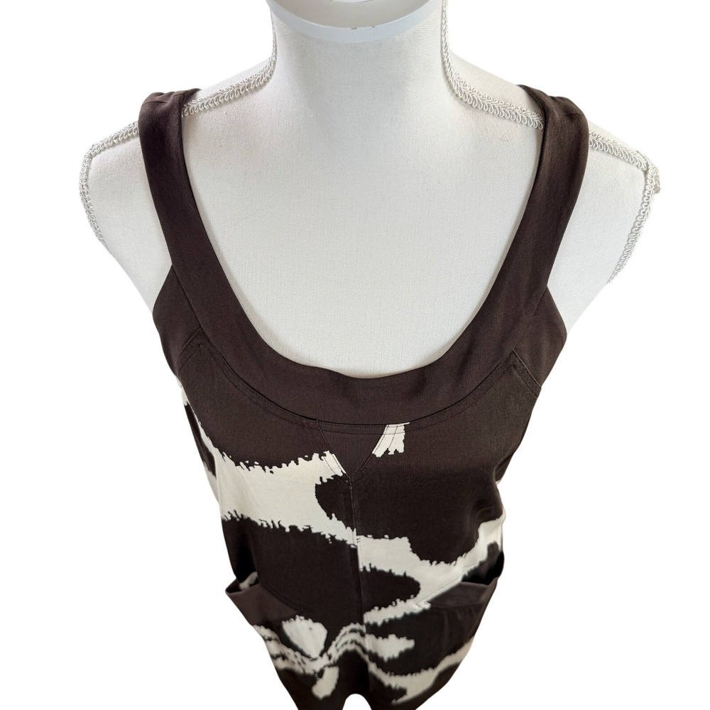 Diane‎ Von Furstenberg Cookie Island Clover 100% Silk Dress Brown & Cream Size 2 - Picture 2 of 6